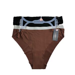 Danskin Intimates Set Of 3 Super Soft Bikini Panties Size L Women's Underwear